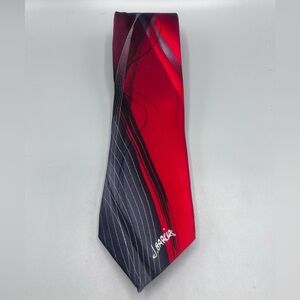 J. Garcia Red and Black Collectors Edition Liquid Torso Silk Tie